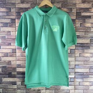 Mens Small Sahara Green Polo w/ TCU Horned Frog Logo